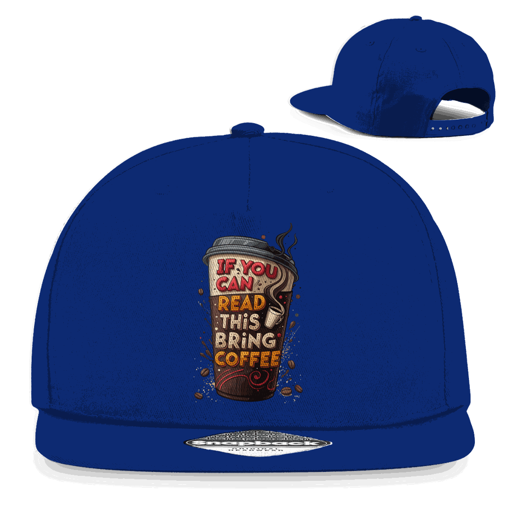 Snapback Rapper Cap - Bring Coffee! | Division420®