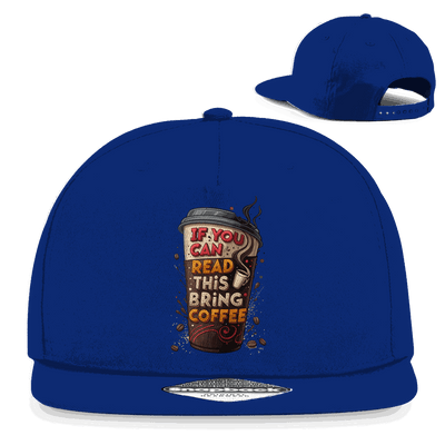 Snapback Rapper Cap - Bring Coffee! | Division420®