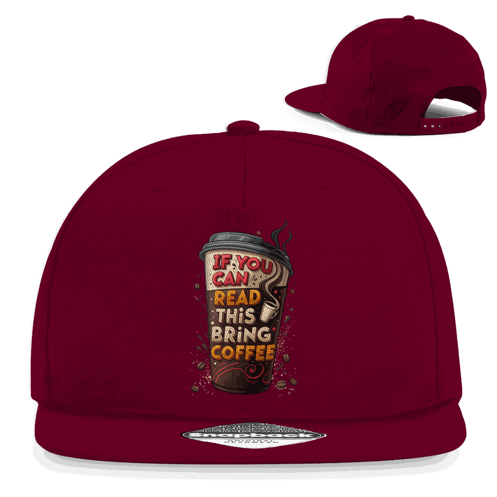 Snapback Rapper Cap - Bring Coffee! | Division420®