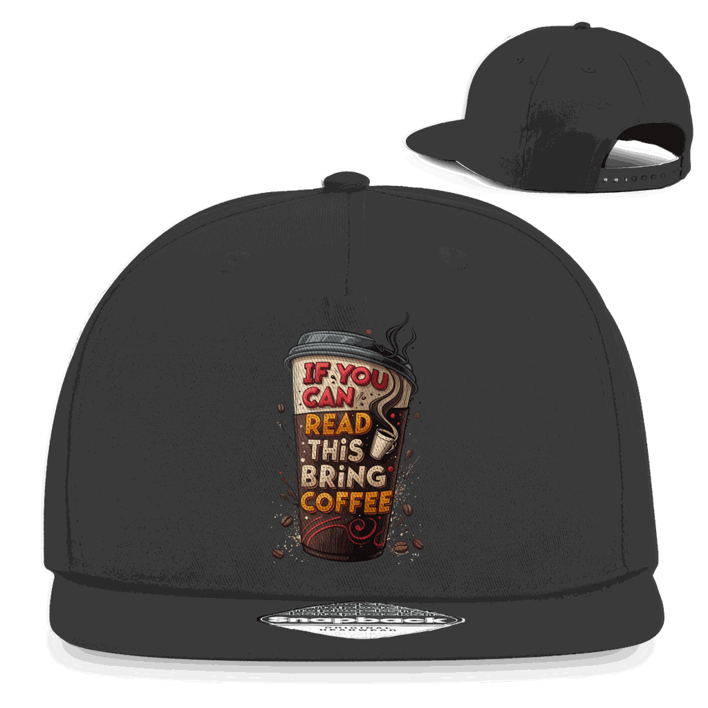 Snapback Rapper Cap - Bring Coffee! | Division420®