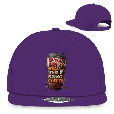 Snapback Rapper Cap - Bring Coffee! | Division420®