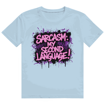 Heavy Cotton T-Shirt - Sarcasm, second language | Division420®