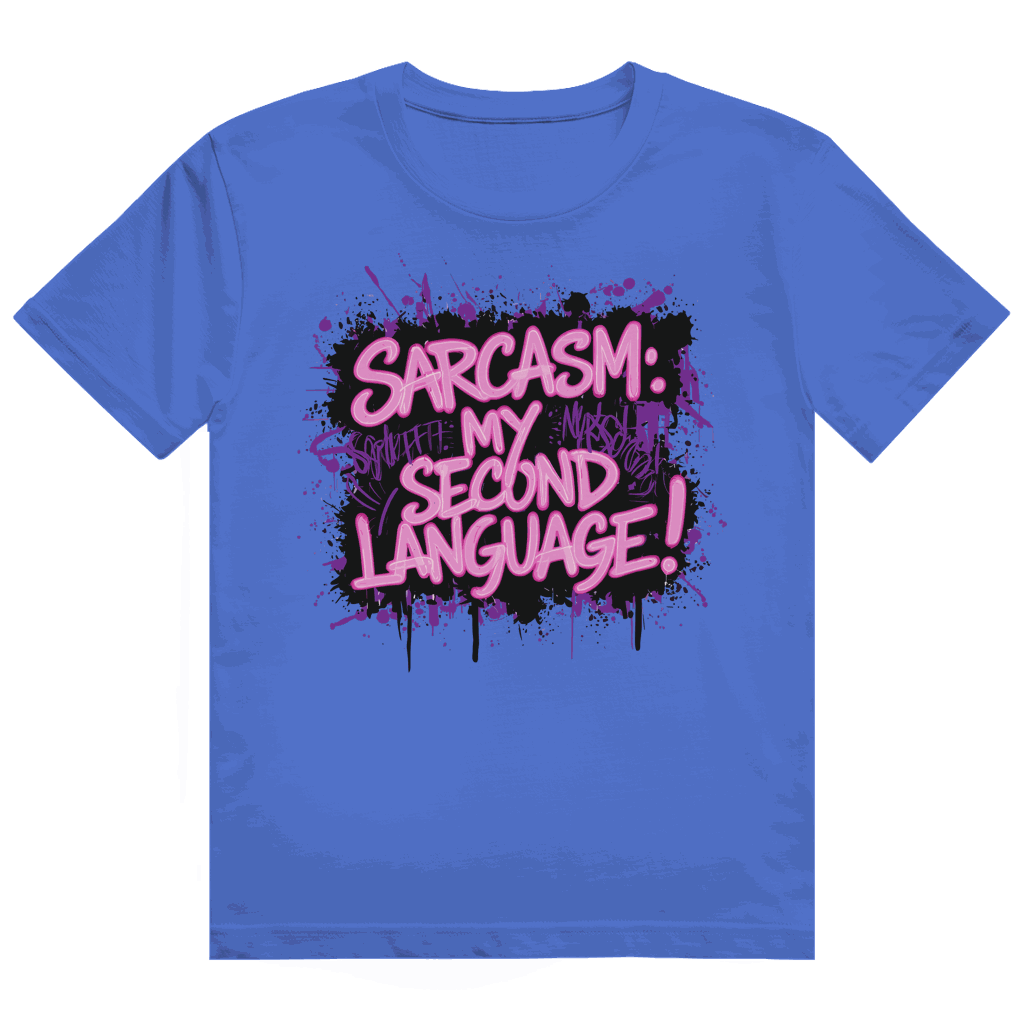 Heavy Cotton T-Shirt - Sarcasm, second language | Division420®