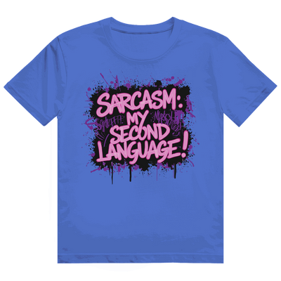 Heavy Cotton T-Shirt - Sarcasm, second language | Division420®