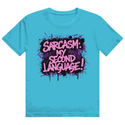 Heavy Cotton T-Shirt - Sarcasm, second language | Division420®