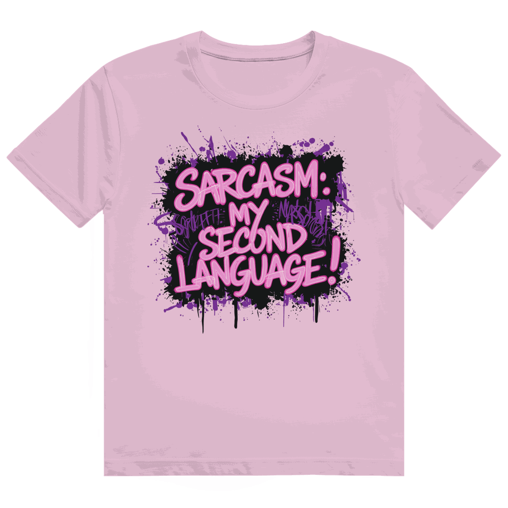 Heavy Cotton T-Shirt - Sarcasm, second language | Division420®