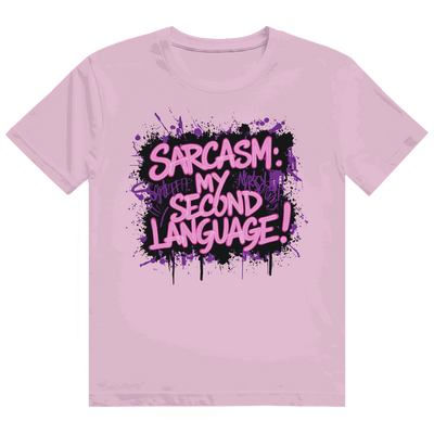Heavy Cotton T-Shirt - Sarcasm, second language | Division420®