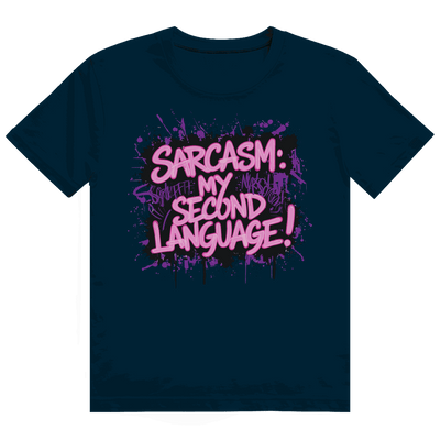 Heavy Cotton T-Shirt - Sarcasm, second language | Division420®