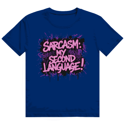 Heavy Cotton T-Shirt - Sarcasm, second language | Division420®
