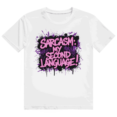 Heavy Cotton T-Shirt - Sarcasm, second language | Division420®