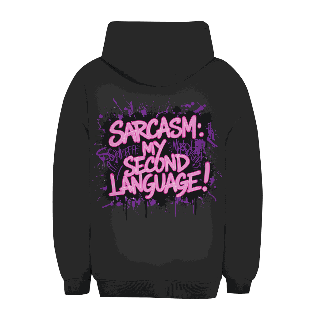 Unisex Oversize Hoodie - Sarcasm, second language | Division420®
