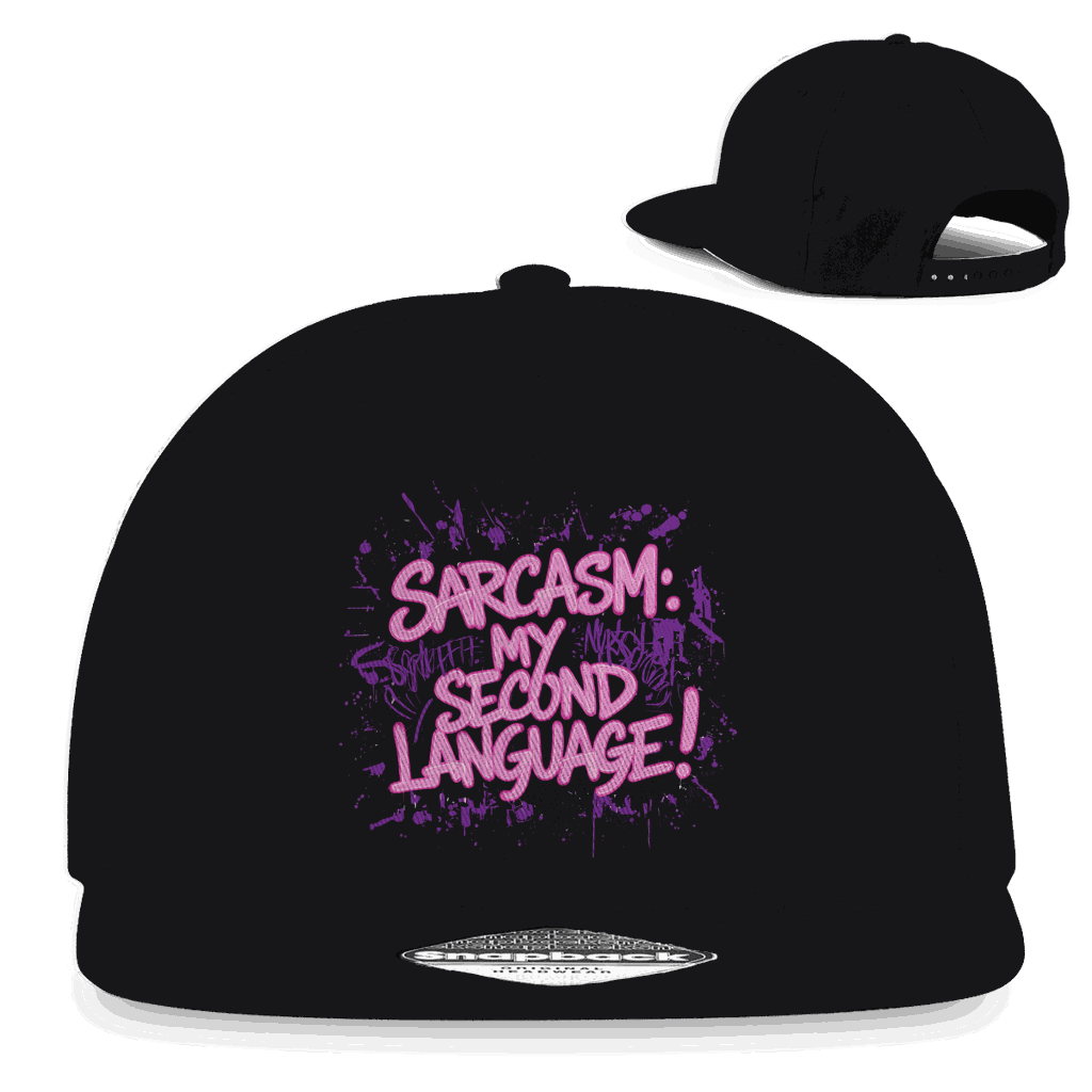 Snapback Rapper Cap - Sarcasm, second language | Division420®