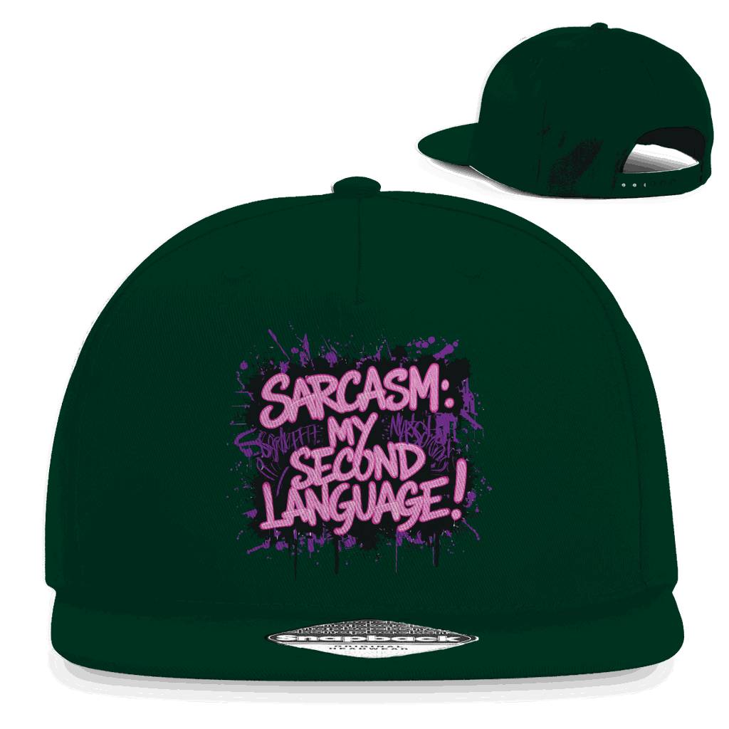 Snapback Rapper Cap - Sarcasm, second language | Division420®