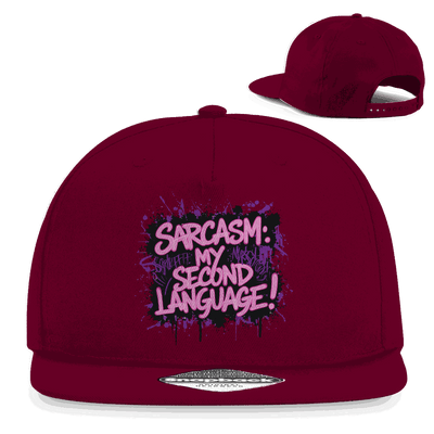 Snapback Rapper Cap - Sarcasm, second language | Division420®
