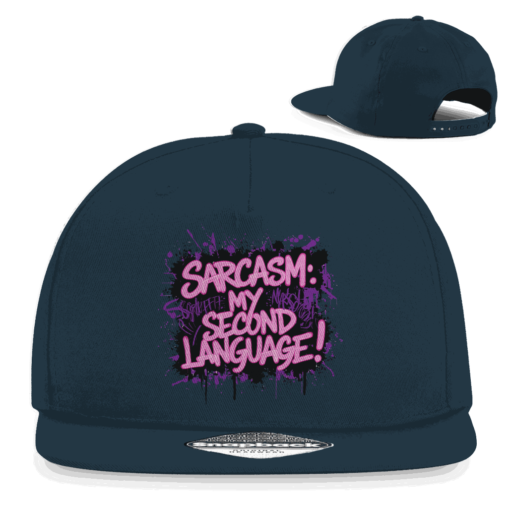 Snapback Rapper Cap - Sarcasm, second language | Division420®