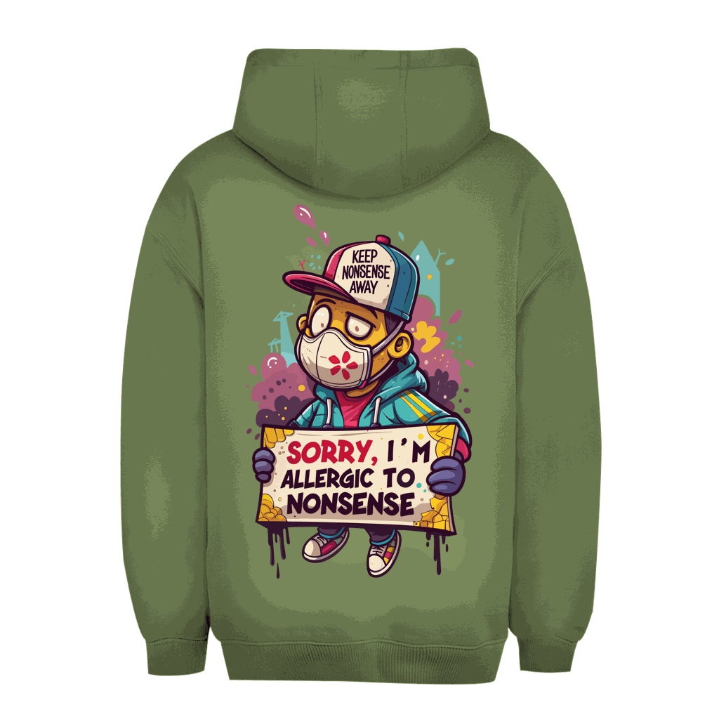 Unisex Oversize Hoodie - Allergic to Nonsense | Division420®