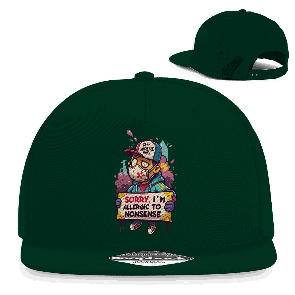 Snapback Rapper Cap - Allergic to Nonsense | Division420®