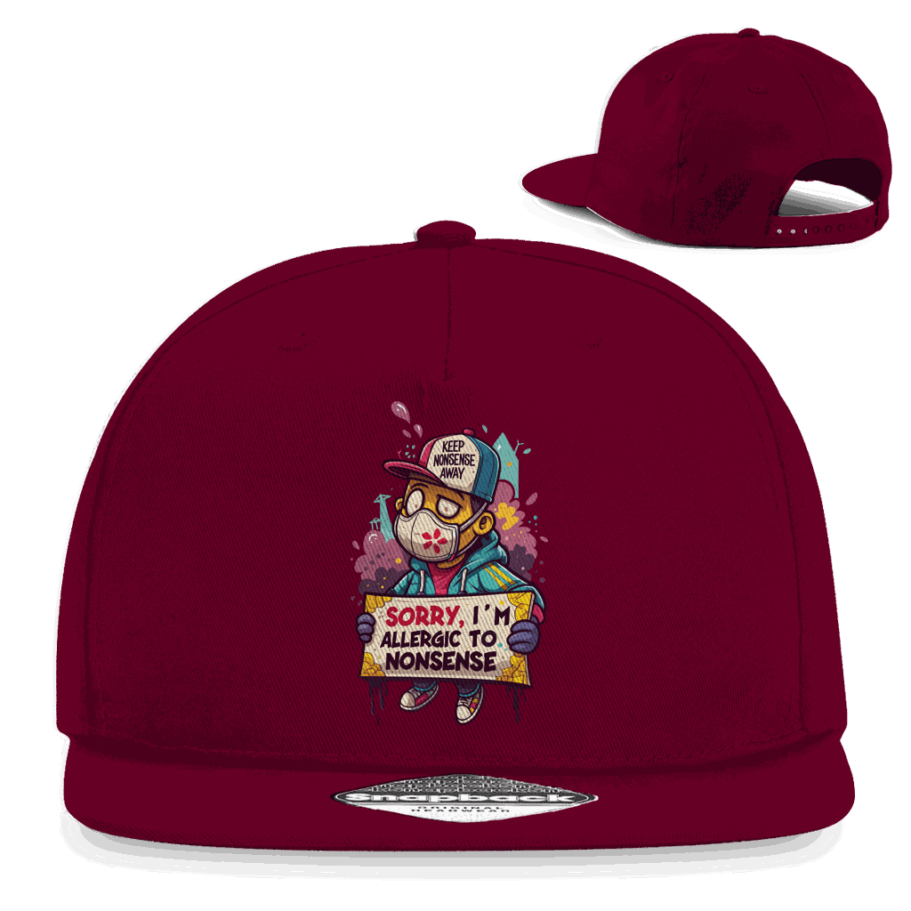 Snapback Rapper Cap - Allergic to Nonsense | Division420®