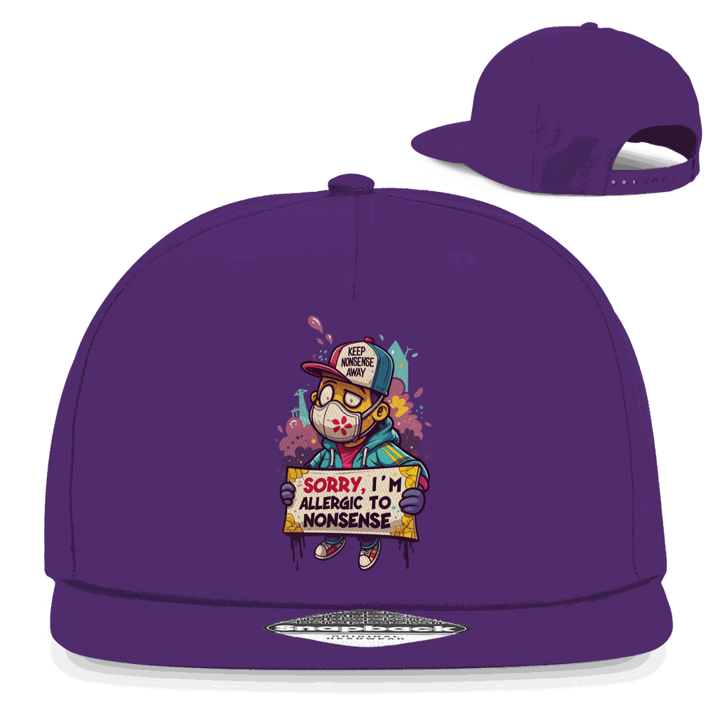 Snapback Rapper Cap - Allergic to Nonsense | Division420®