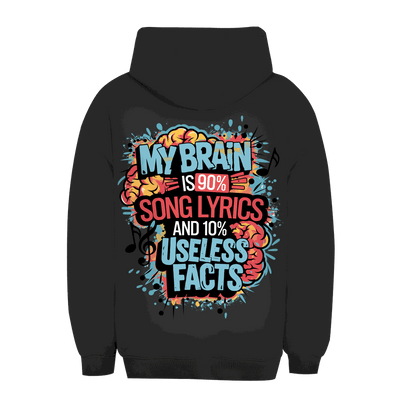 Unisex Oversize Hoodie - My Brain is 90% Song Lyrics | Division420®