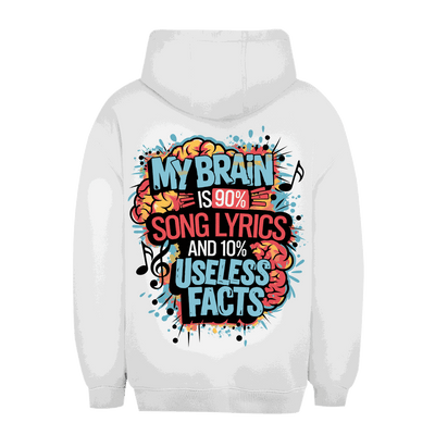 Unisex Oversize Hoodie - My Brain is 90% Song Lyrics | Division420®