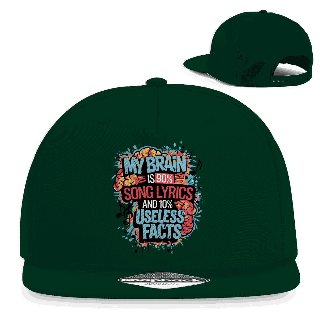 Snapback Rapper Cap - My Brain is 90% Song Lyrics | Division420®