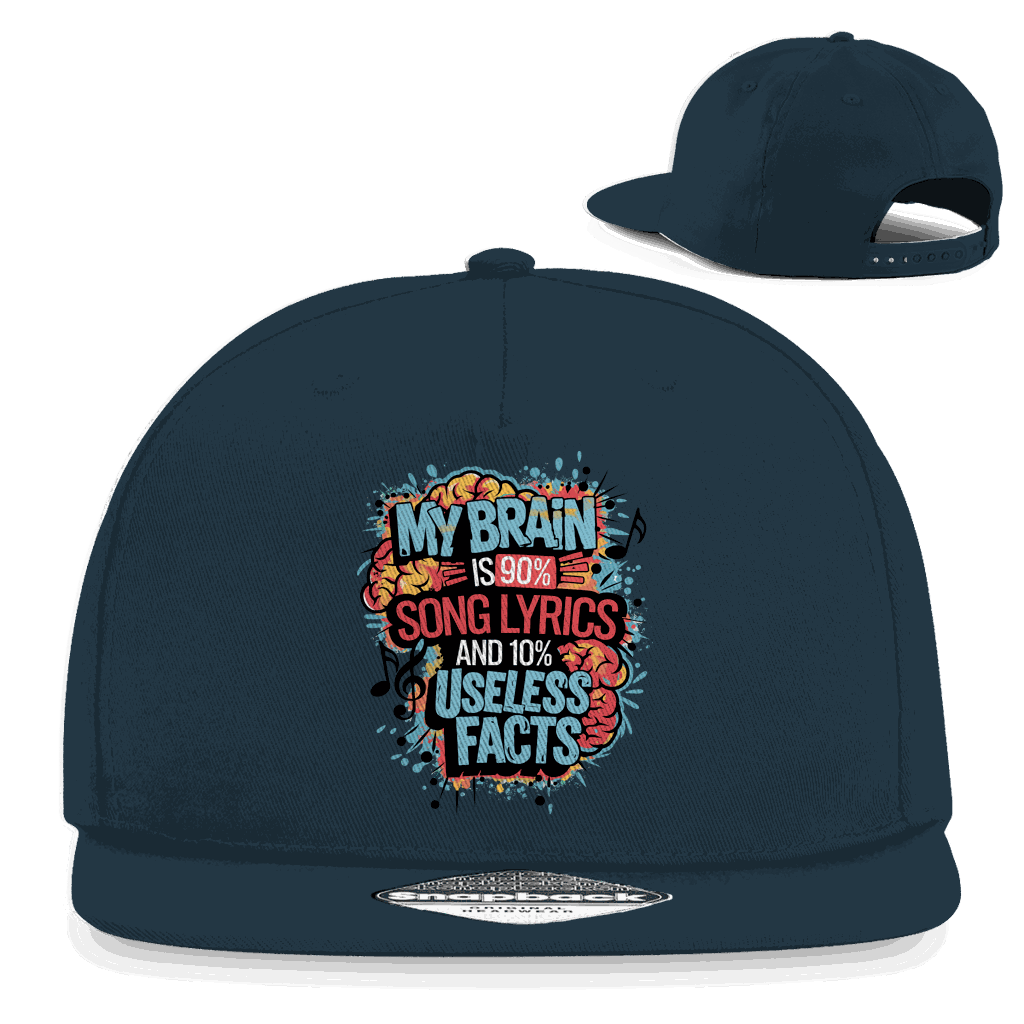 Snapback Rapper Cap - My Brain is 90% Song Lyrics | Division420®