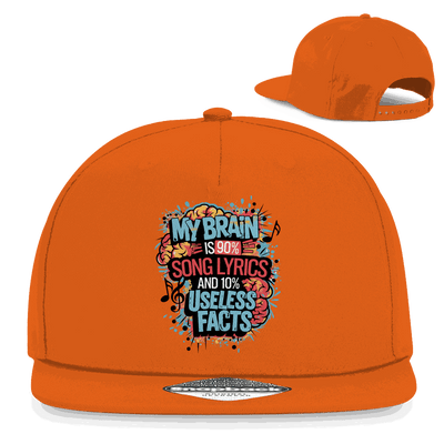 Snapback Rapper Cap - My Brain is 90% Song Lyrics | Division420®