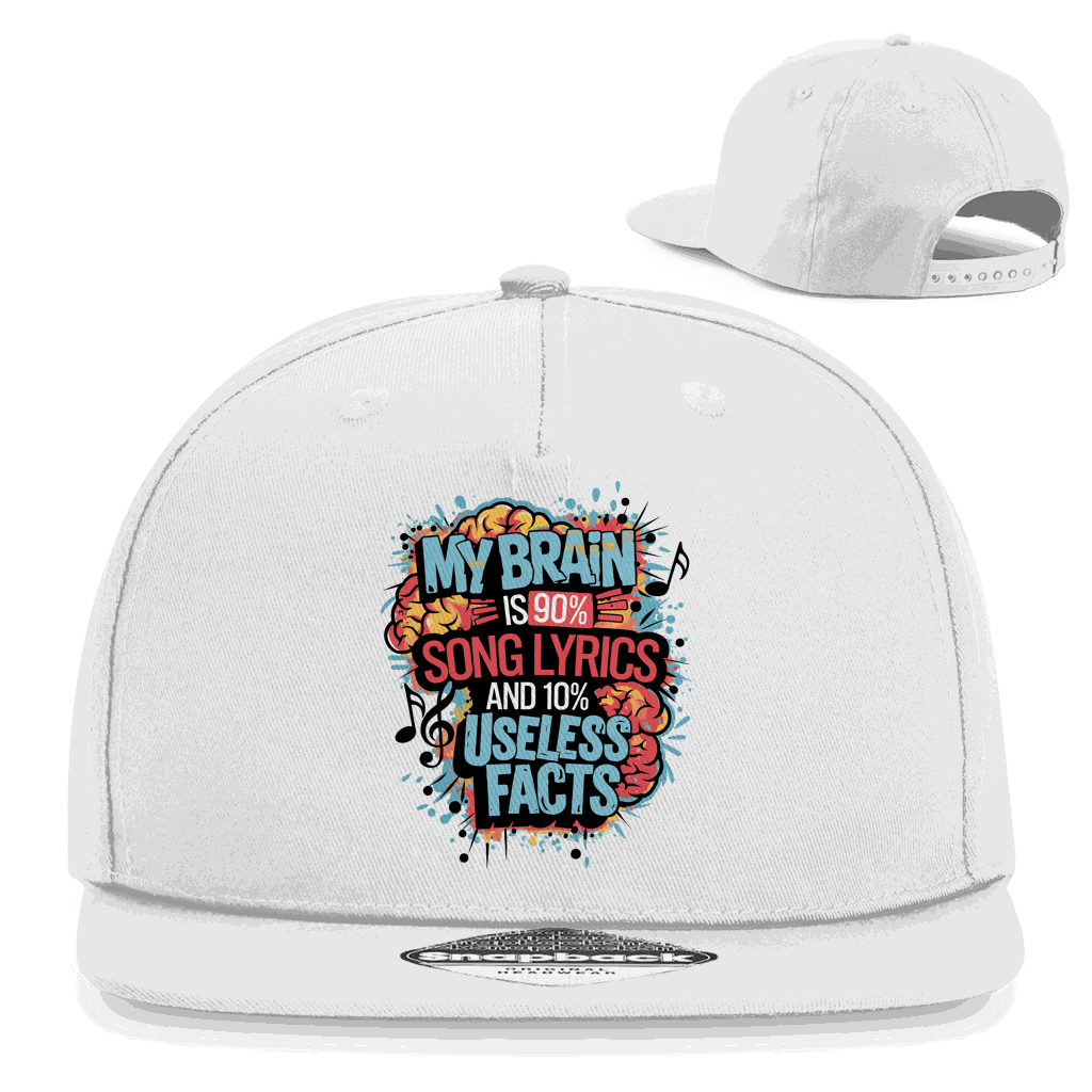 Snapback Rapper Cap - My Brain is 90% Song Lyrics | Division420®