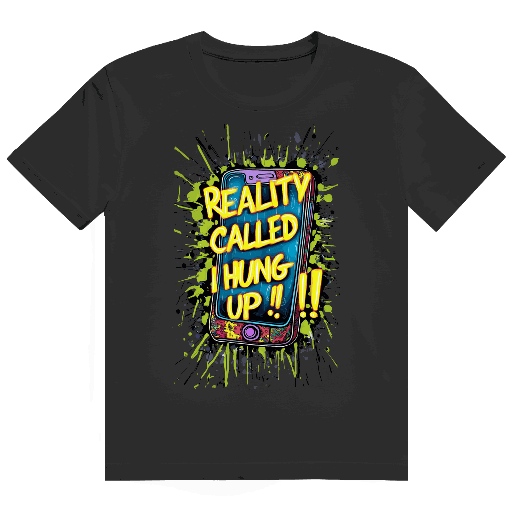 Heavy Cotton T-Shirt - Reality called ,i hung up!!! | Division420®