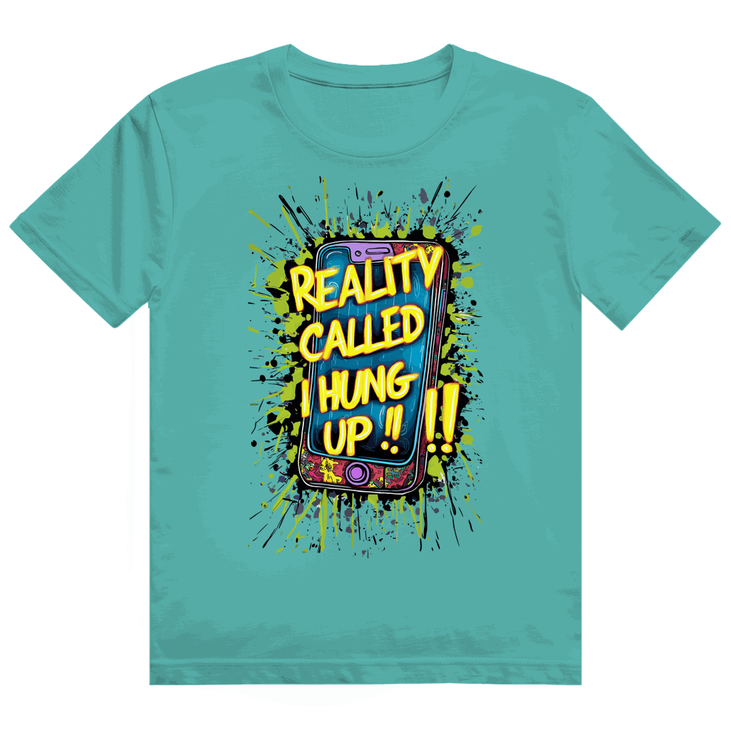 Heavy Cotton T-Shirt - Reality called ,i hung up!!! | Division420®