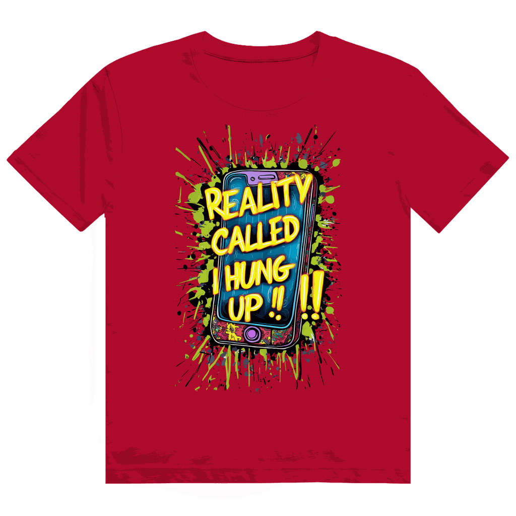 Heavy Cotton T-Shirt - Reality called ,i hung up!!! | Division420®