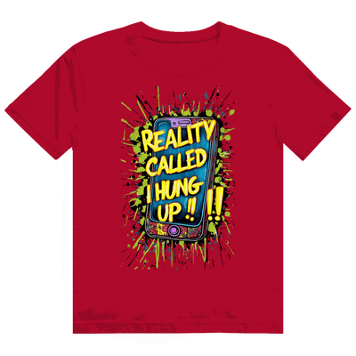 Heavy Cotton T-Shirt - Reality called ,i hung up!!! | Division420®