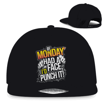 Division420 Snapback Cap Monday aus Baumwoll-Twill mit flachem Schirm und Retro-Snapbackverschluss