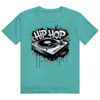Heavy Cotton T-Shirt - Hip Hop Turntable | Division420®