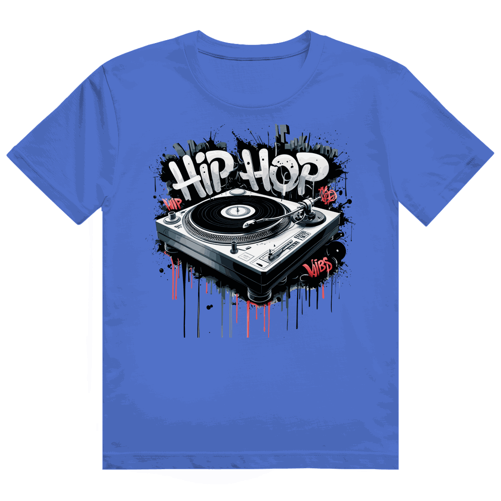 Heavy Cotton T-Shirt - Hip Hop Turntable | Division420®
