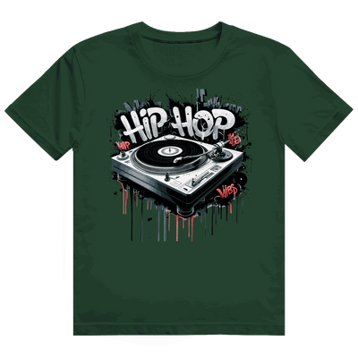 Heavy Cotton T-Shirt - Hip Hop Turntable | Division420®