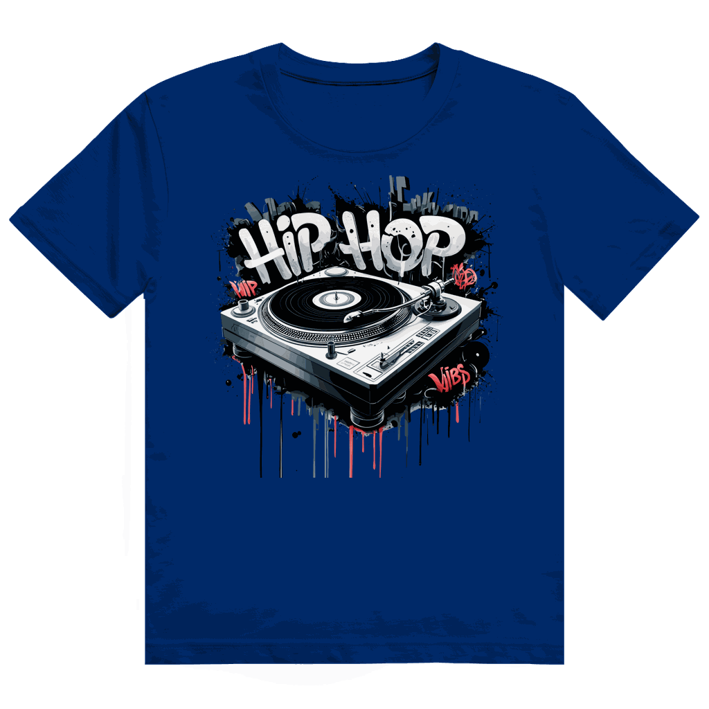 Heavy Cotton T-Shirt - Hip Hop Turntable | Division420®
