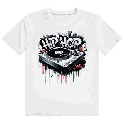 Heavy Cotton T-Shirt - Hip Hop Turntable | Division420®