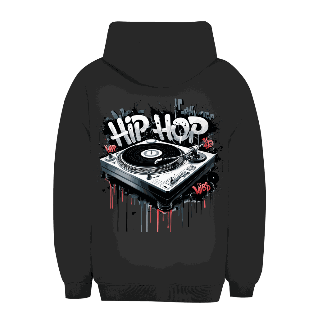 Unisex Oversize Hoodie - Hip Hop Turntable | Division420®