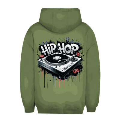 Unisex Oversize Hoodie - Hip Hop Turntable | Division420®