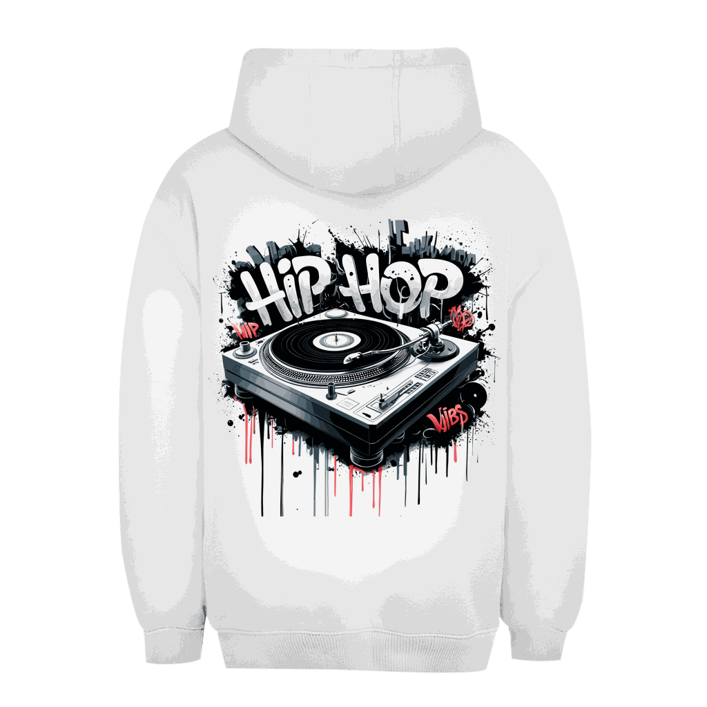 Unisex Oversize Hoodie - Hip Hop Turntable | Division420®