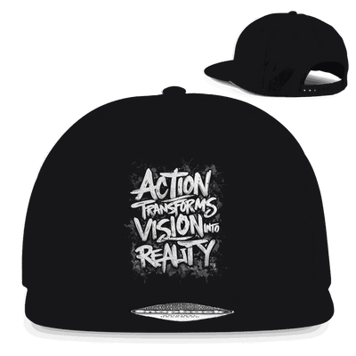 Division420 Snapback Rapper Cap aus Baumwoll-Twill mit flachem Schirm und Retro-Snapbackverschluss