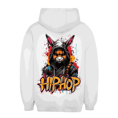Unisex Oversize Hoodie mit OG Hip Hop Rabbit Design von Division420, urbaner Stil und nachhaltige Materialien