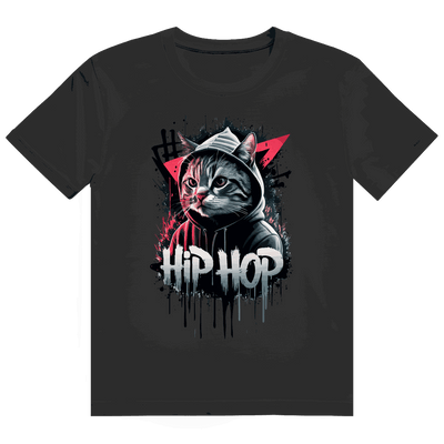 Größentabelle für Heavy Cotton T-Shirt von Division420 mit Hip Hop Cat Motiv