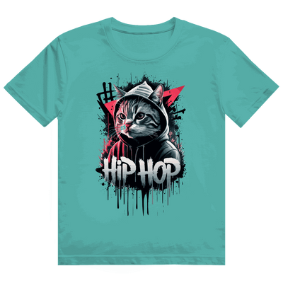Heavy Cotton T-Shirt - Hip Hop Cat | Division420®
