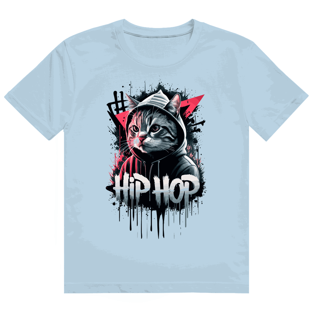 Heavy Cotton T-Shirt - Hip Hop Cat | Division420®