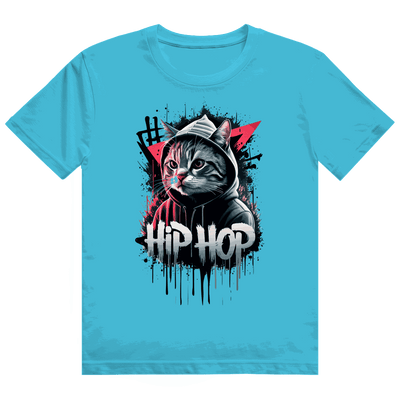 Heavy Cotton T-Shirt - Hip Hop Cat | Division420®
