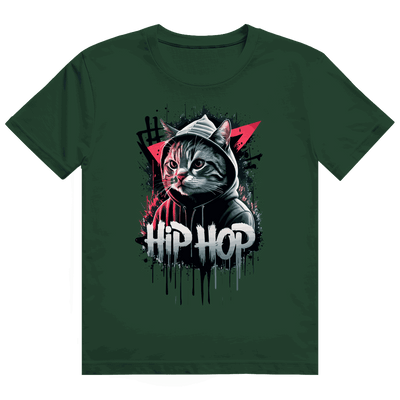 Heavy Cotton T-Shirt - Hip Hop Cat | Division420®