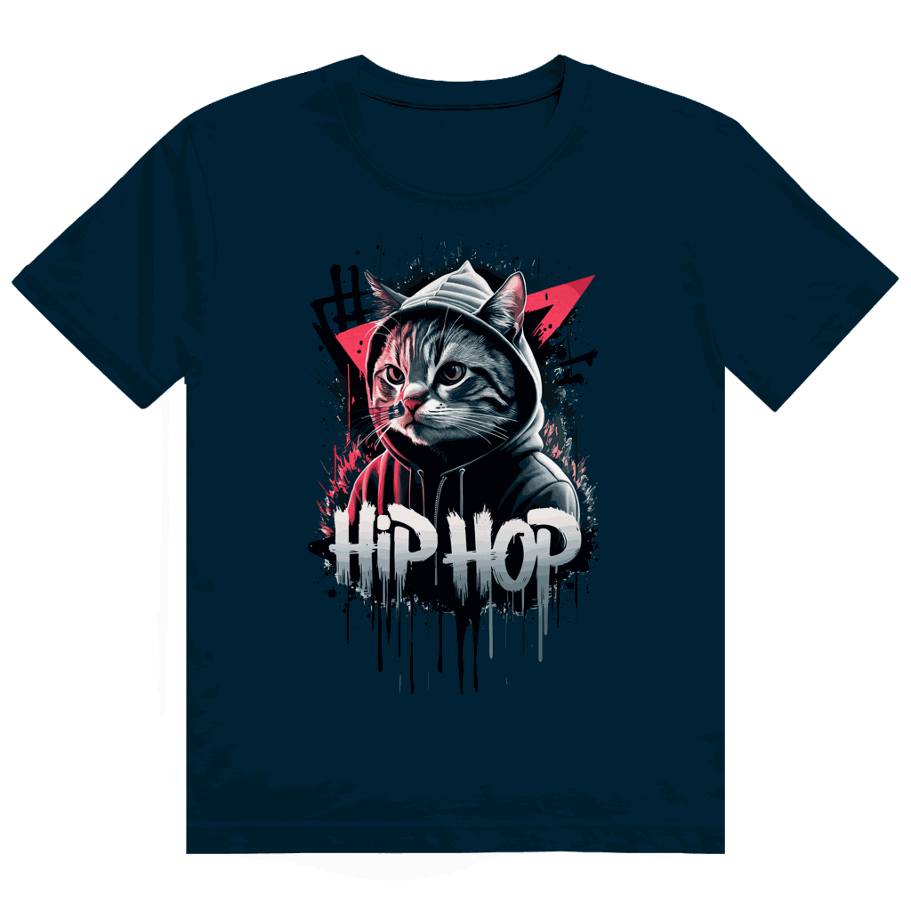 Heavy Cotton T-Shirt - Hip Hop Cat | Division420®